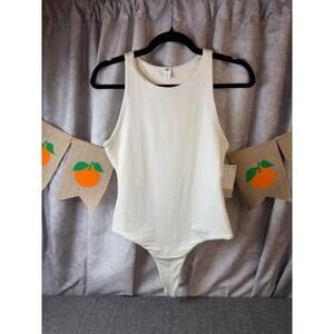 NWT BP Waffle Knit Bodysuit Ivory Tofu Size: S